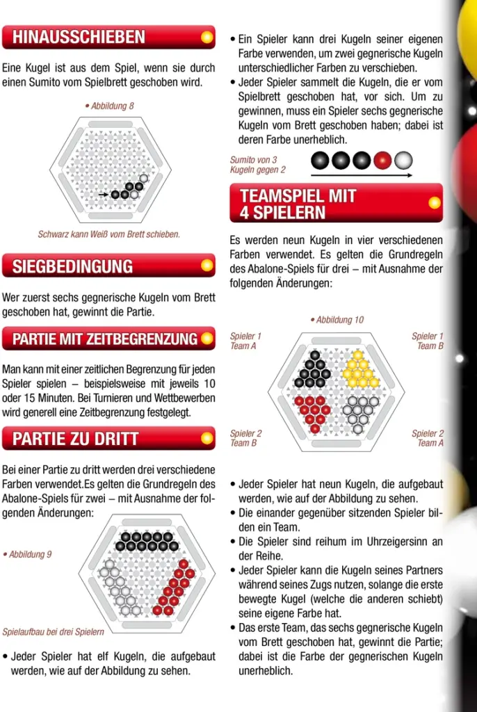 Abalone: Spielanleitung und Regeln für das strategische Brettspiel
