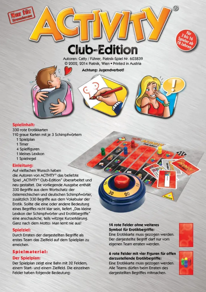 Activity Club-Edition - Kreatives Partyspiel für Erwachsene