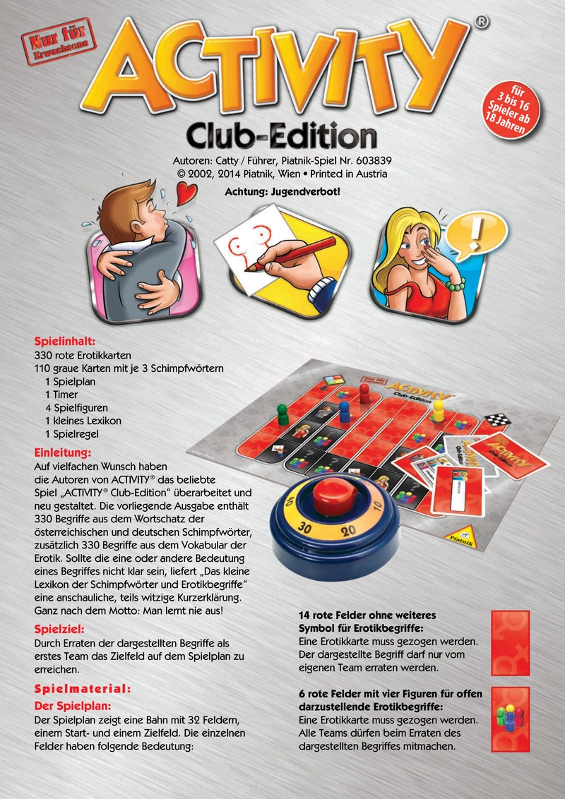 Activity Club-Edition - Kreatives Partyspiel für Erwachsene