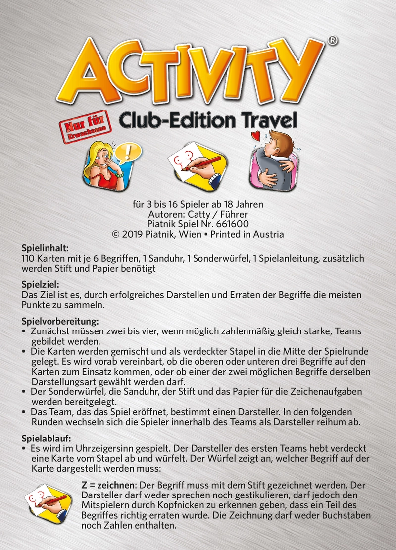 Activity Club-Edition Travel - Das kreative Ratespiel für Gruppen