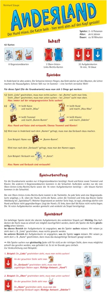 Anderland - Das verrückte Gedächtnisspiel für Kinder