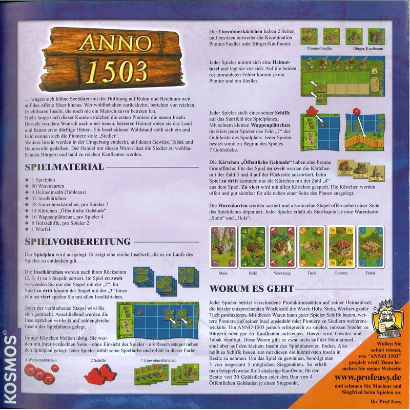 Anno 1503 - Strategisches Brettspiel über Entdeckung und Handel