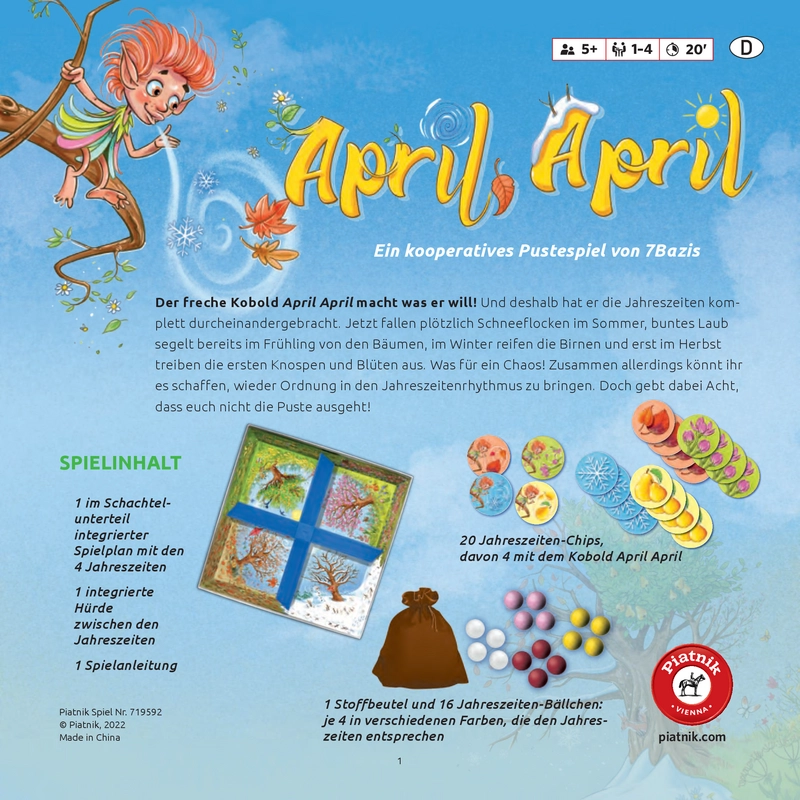 April April - Kooperatives Pustespiel von 7Bazis