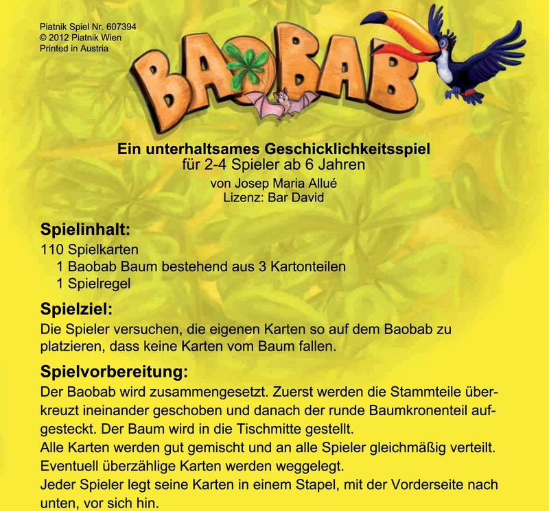 Baobab - Ein Geschicklichkeitsspiel für die ganze Familie