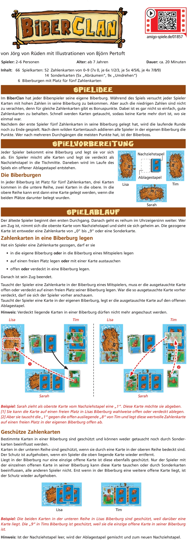 BiberClan - Kartenspiel für Strategen und Biberfreunde