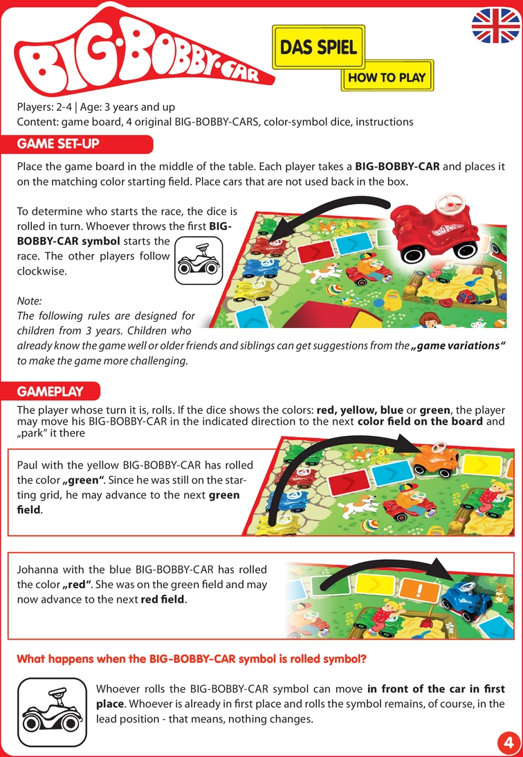 BIG-BOBBY-CAR - Das Spiel und seine Regeln