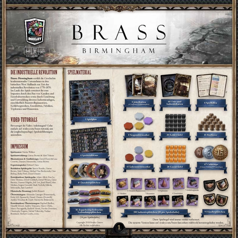 Brass: Birmingham - Strategisches Brettspiel zur industriellen Revolution