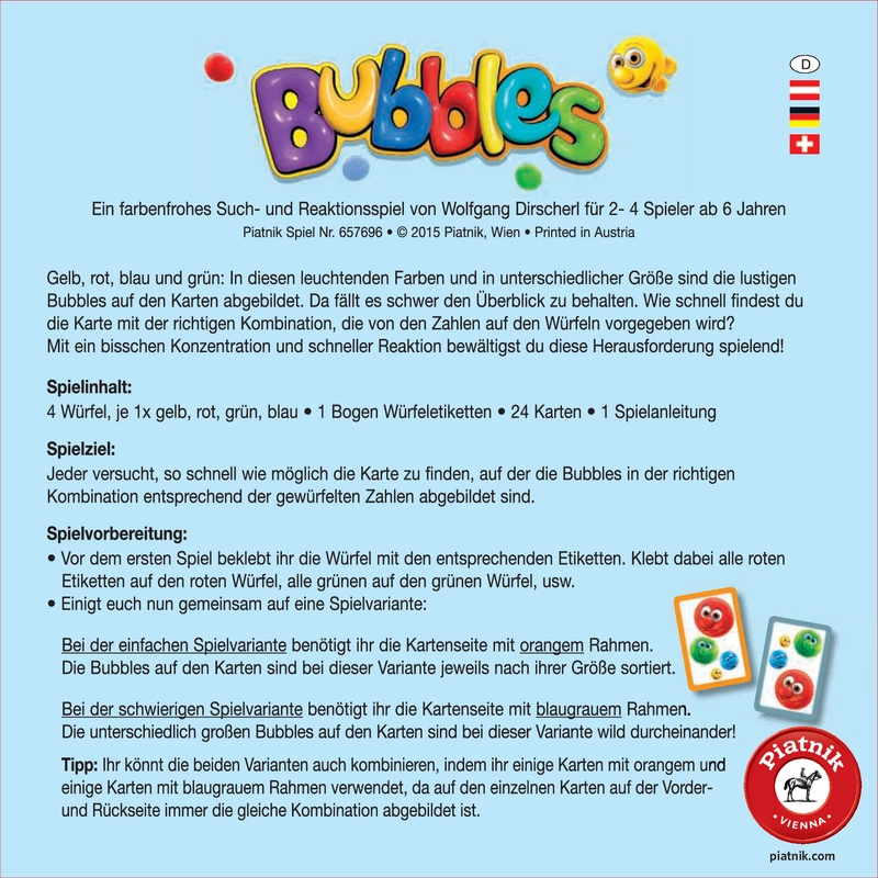 Bubbles - Ein Such- und Reaktionsspiel für Kinder