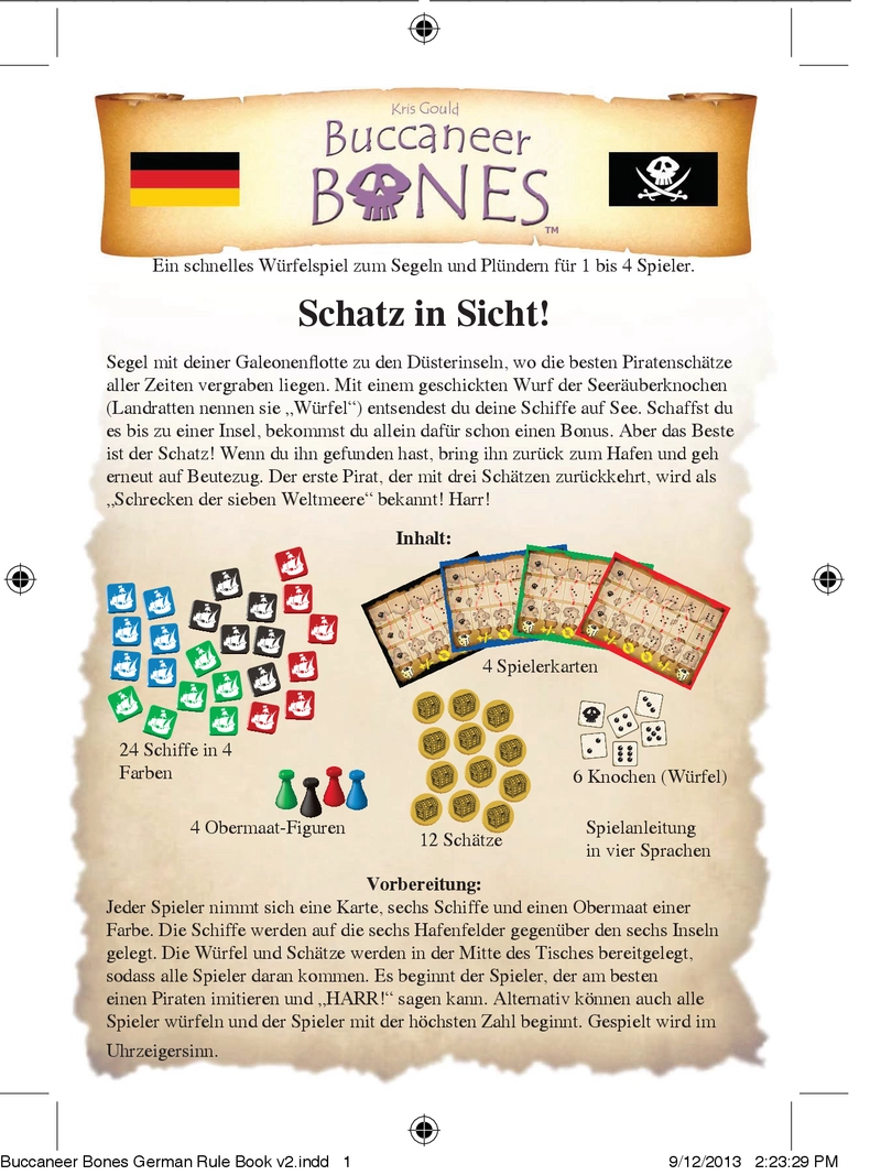 Buccaneer Bones - Würfelspiel für Abenteuerlustige