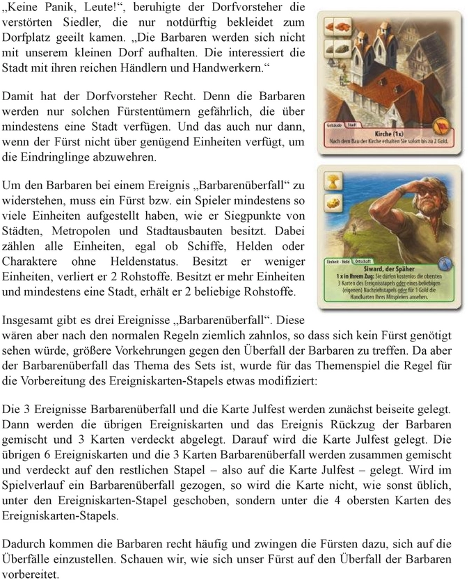 CATAN - Das Duell: Zeit der Barbaren Spielanleitung