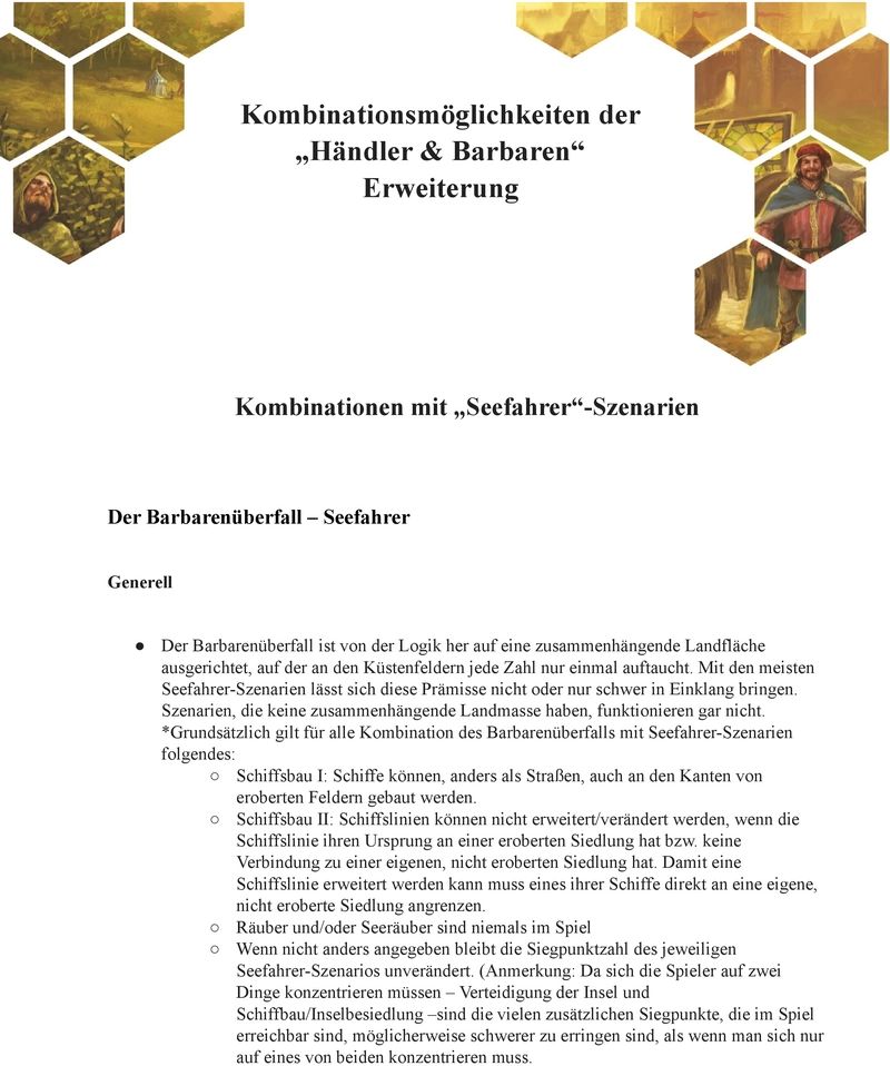 Catan: Der Barbarenüberfall und Seefahrer Erweiterung