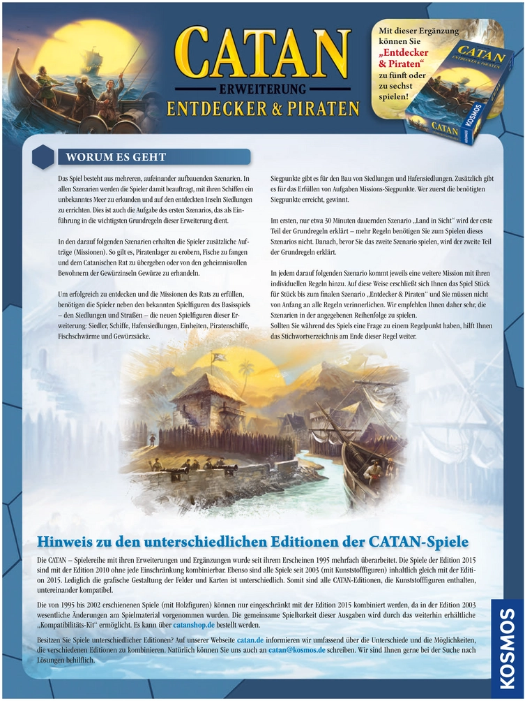 Catan - Entdecker & Piraten Spielanleitung
