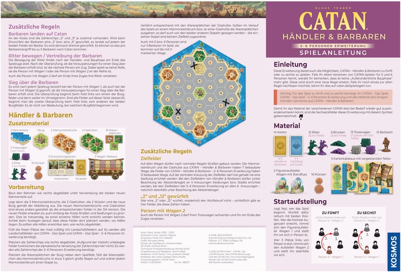 Catan - Händler & Barbaren: Spielanleitung und Regeln