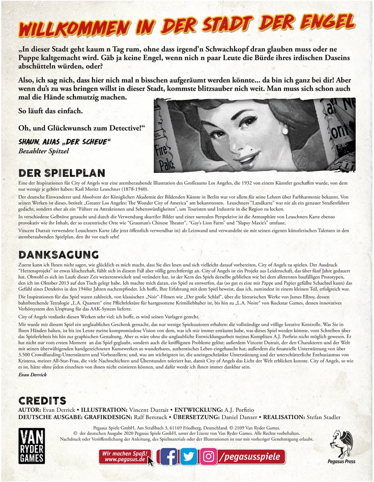 City of Angels - Spielanleitung und Regeln