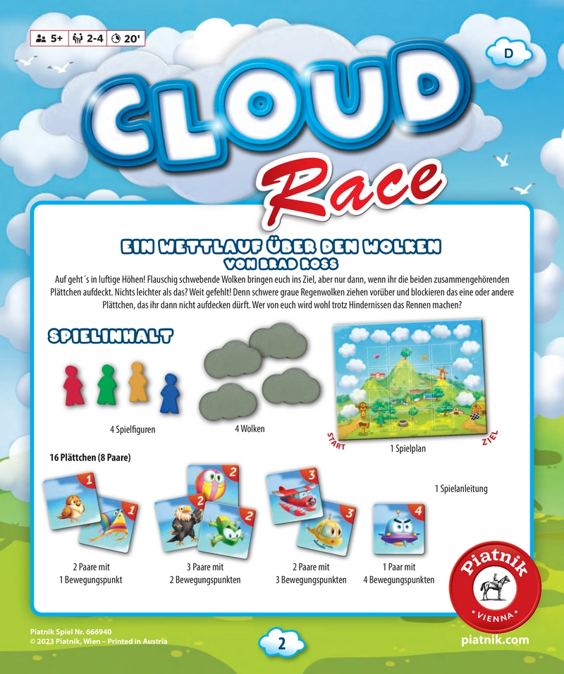 Cloud Race - Wettlauf über den Wolken für Kinder