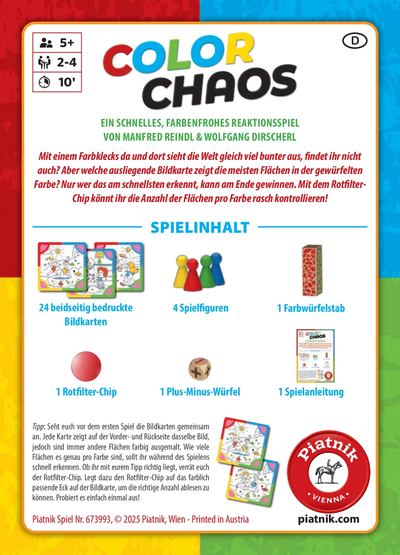 Color Chaos - Schnelles Farben Ratespiel für die ganze Familie