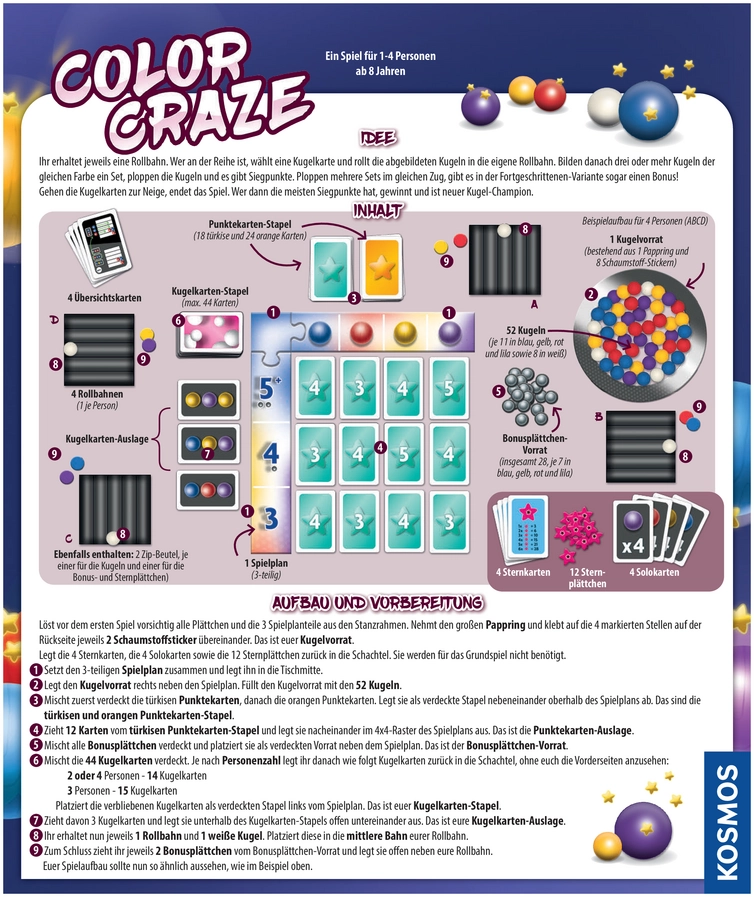 Color Craze - Das spannende Kugelspiel für die ganze Familie