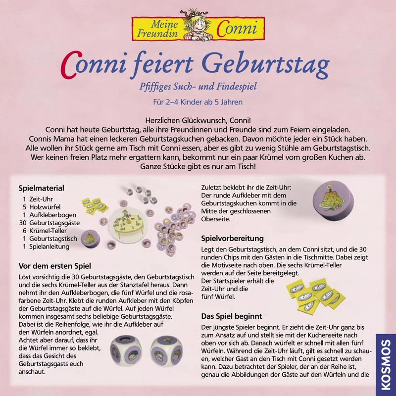 Conni feiert Geburtstag - Pfiffiges Such- und Findespiel für Kinder