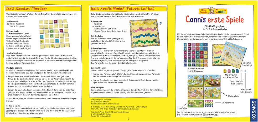 Connis erste Spiele - Memory Spielanleitung