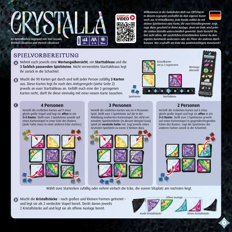 Crystalla - Kreatives Kartenspiel mit Kristallen