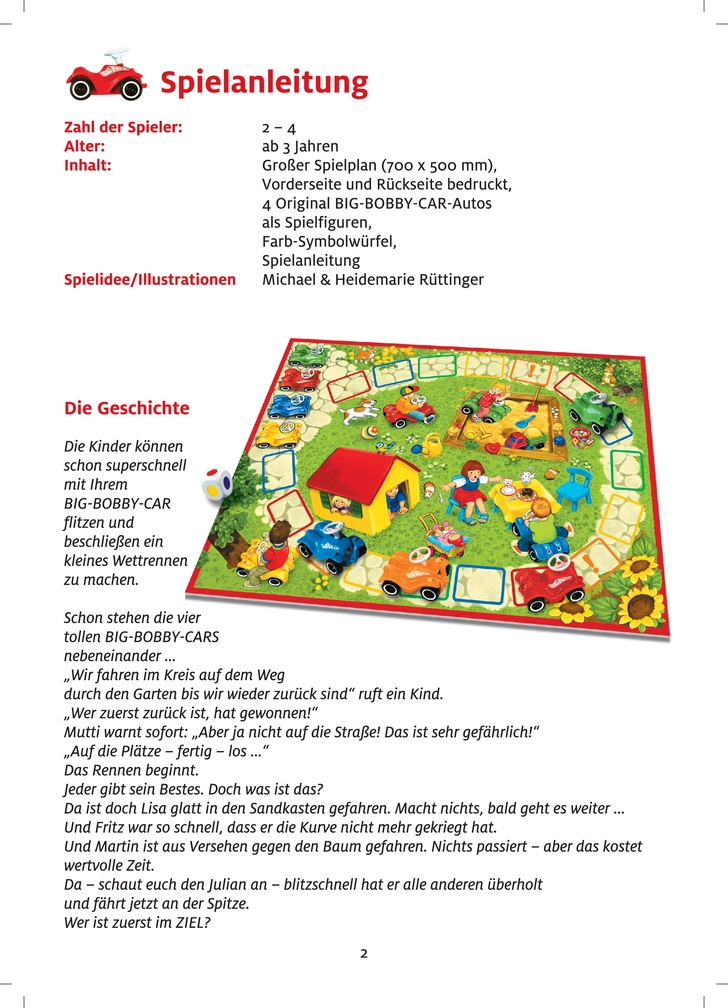 Das BIG-BOBBY-CAR-Spiel für Kinder ab 3 Jahren