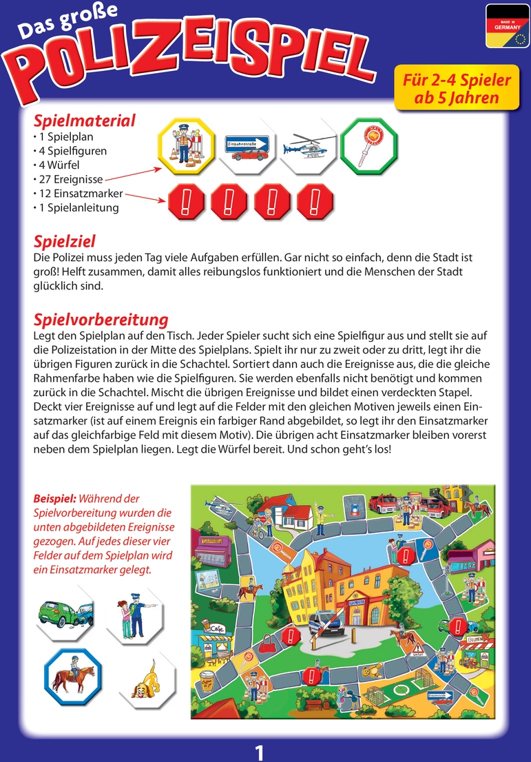 Das große Polizeispiel - Gesellschaftsspiel für Kinder ab 5 Jahren