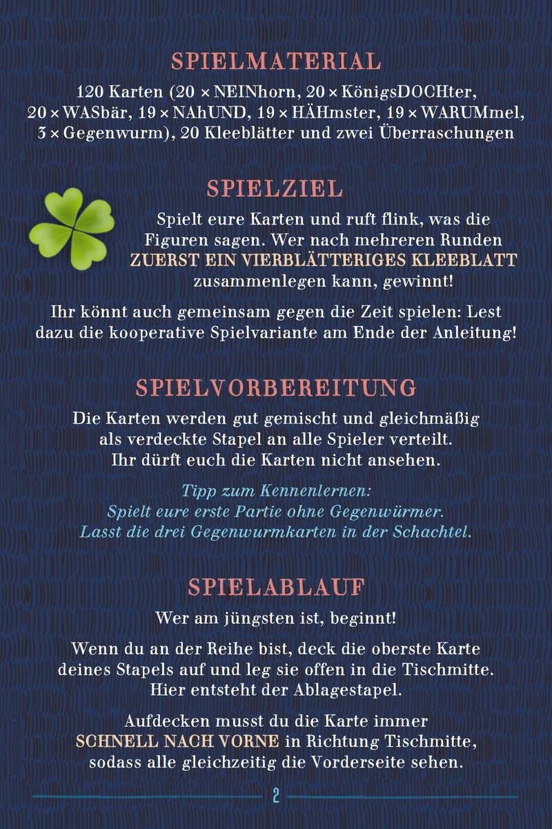 Das NEINhorn - Kartenspiel für schnelle Reaktionen