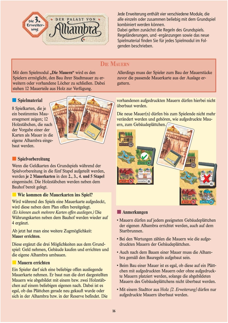 Der Palast von Alhambra - Spielanleitung und Strategien