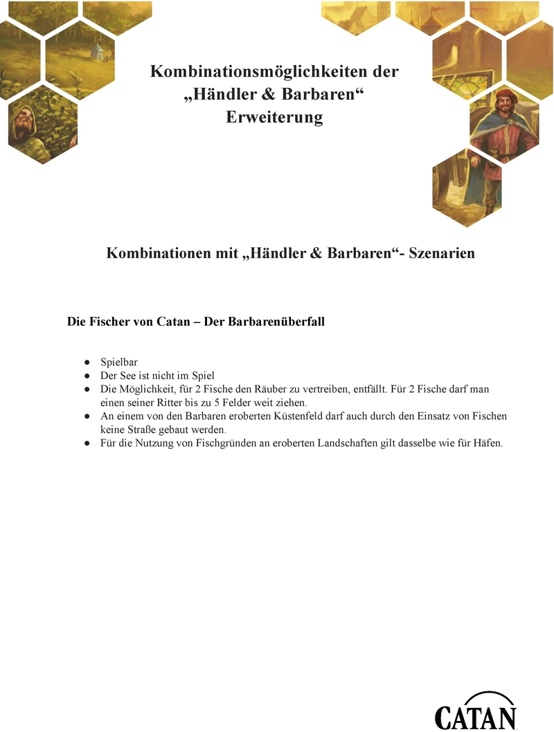 Die Fischer von Catan - Der Barbarenüberfall Spielanleitung