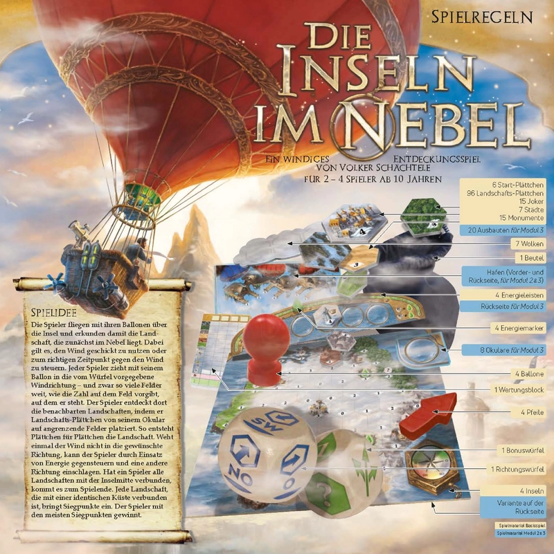 Die Inseln im Nebel - Entdeckungsreise für 2-4 Spieler