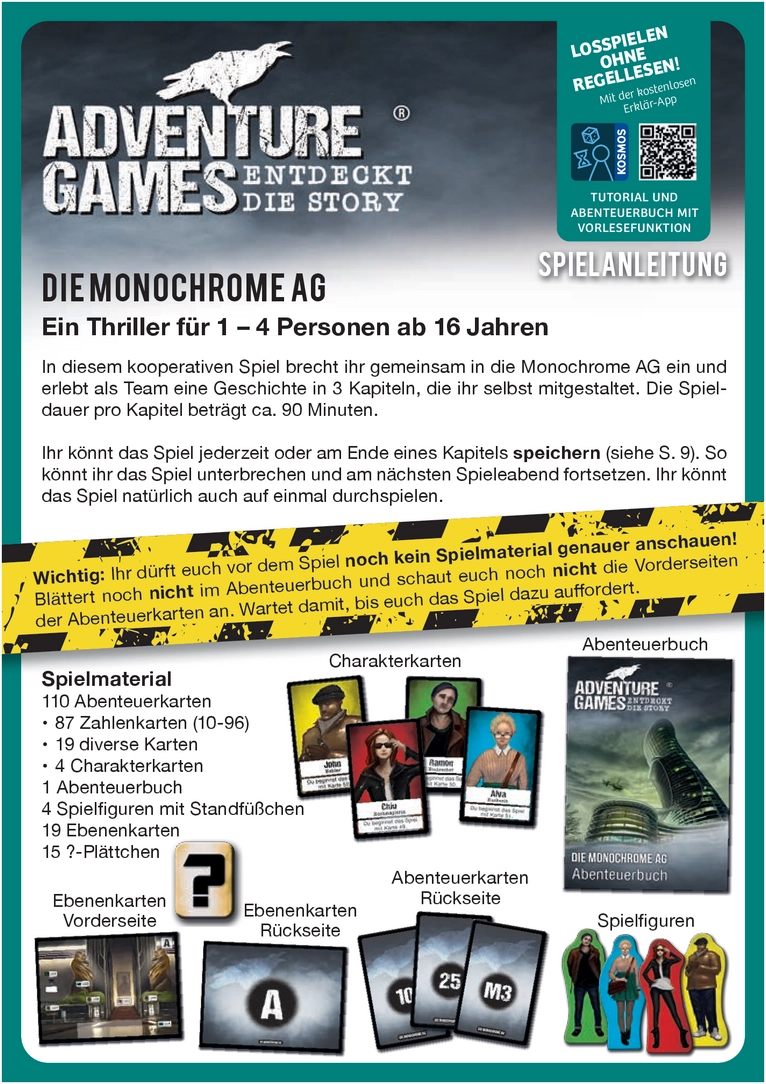 Die Monochrome AG - Spannendes Gesellschaftsspiel für Erwachsene