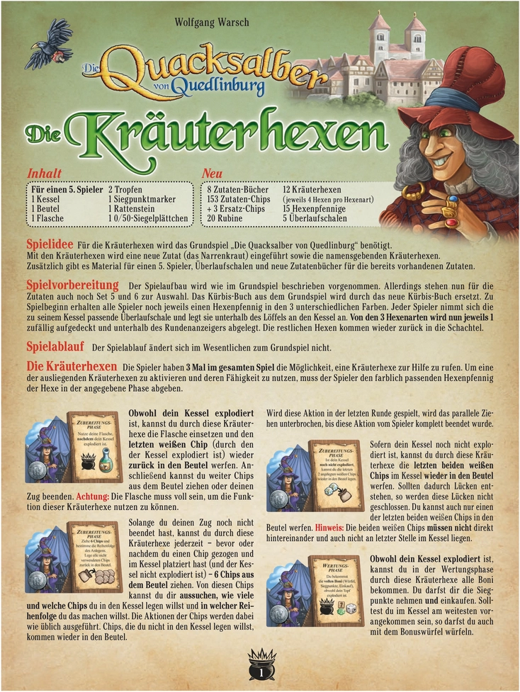 Die Quacksalber von Quedlinburg: Die Kräuterhexen - Spielanleitung und Regeln