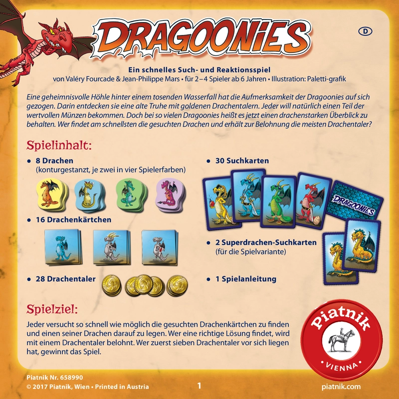 Dragoonies - Ein schnelles Such- und Reaktionsspiel für die ganze Familie