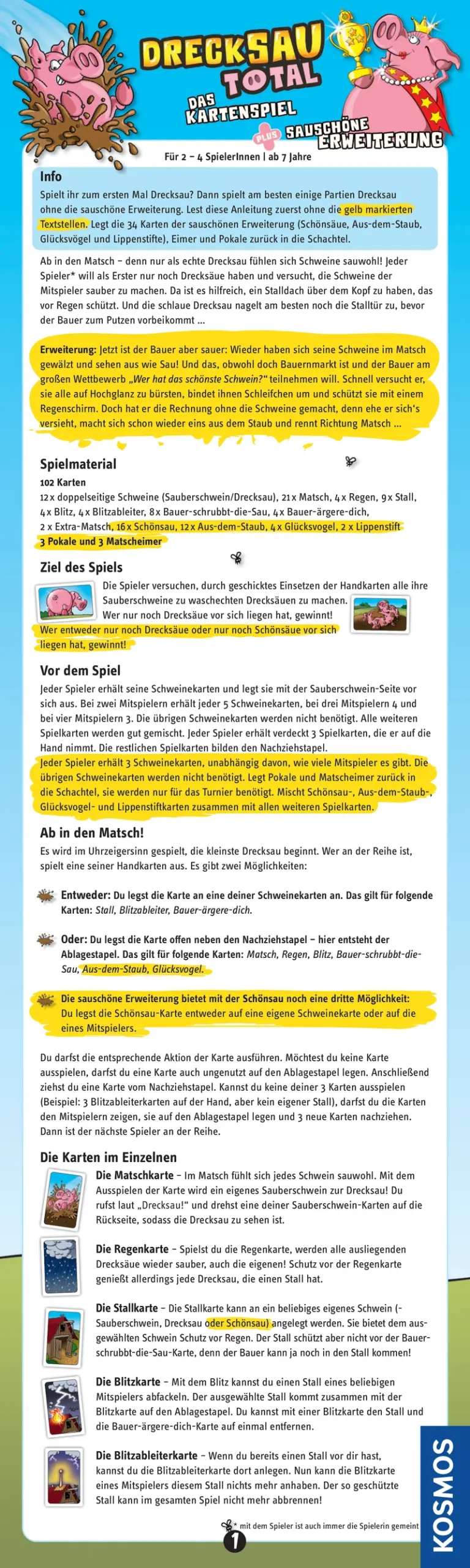 Drecksau Total - Das Kartenspiel für die ganze Familie