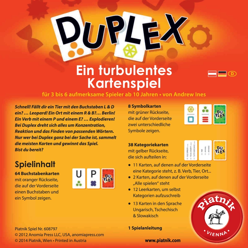 Duplex - Ein turbulentes Kartenspiel für 3 bis 6 Spieler