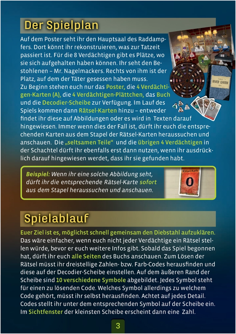 EXIT: Der Raub auf dem Mississippi - Spieleanleitung