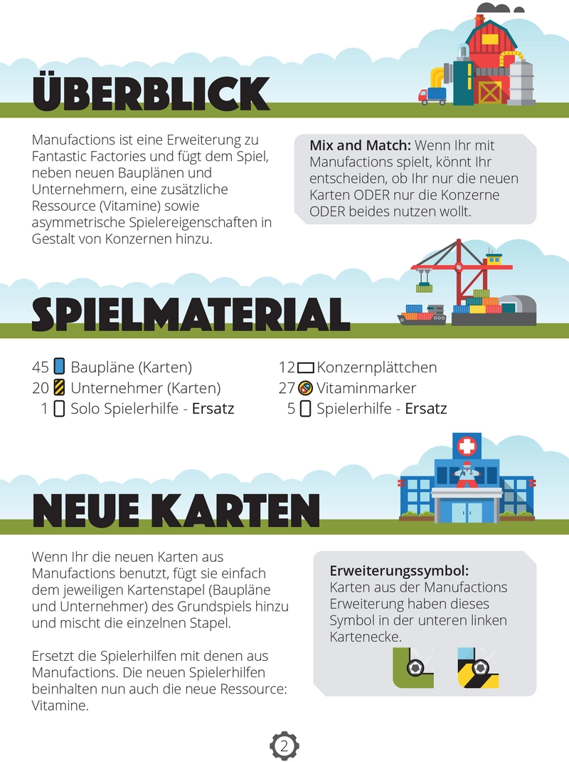 Fantastic Factories: Manufactions - Strategisches Brettspiel