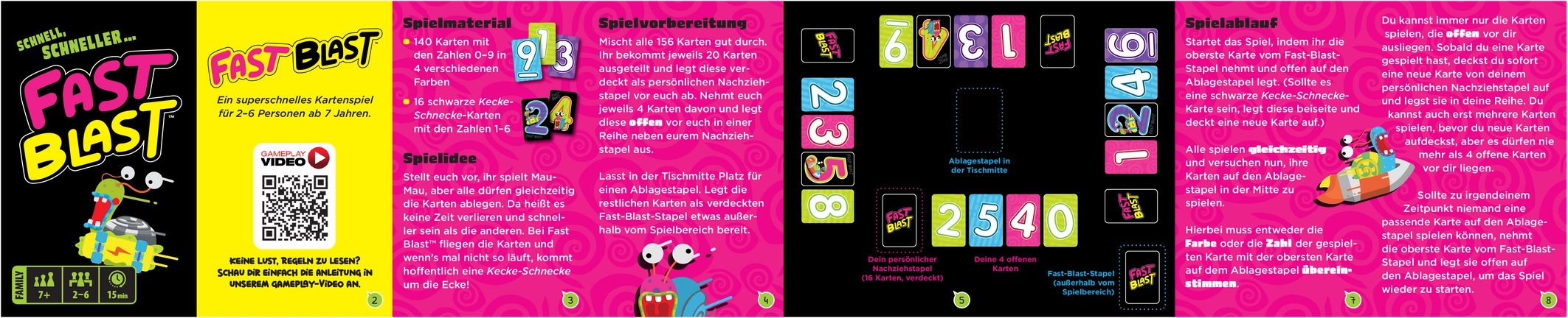 Fast Blast - Superschnelles Kartenspiel für Groß und Klein