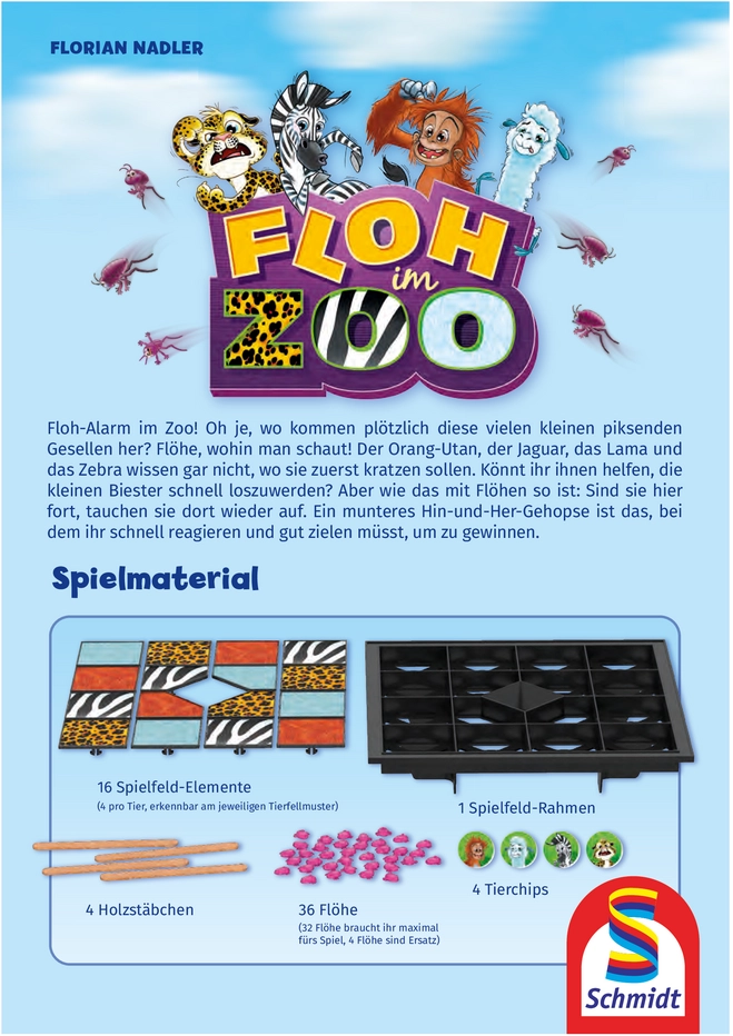 Floh im Zoo - Das spannende Geschicklichkeitsspiel für Kinder