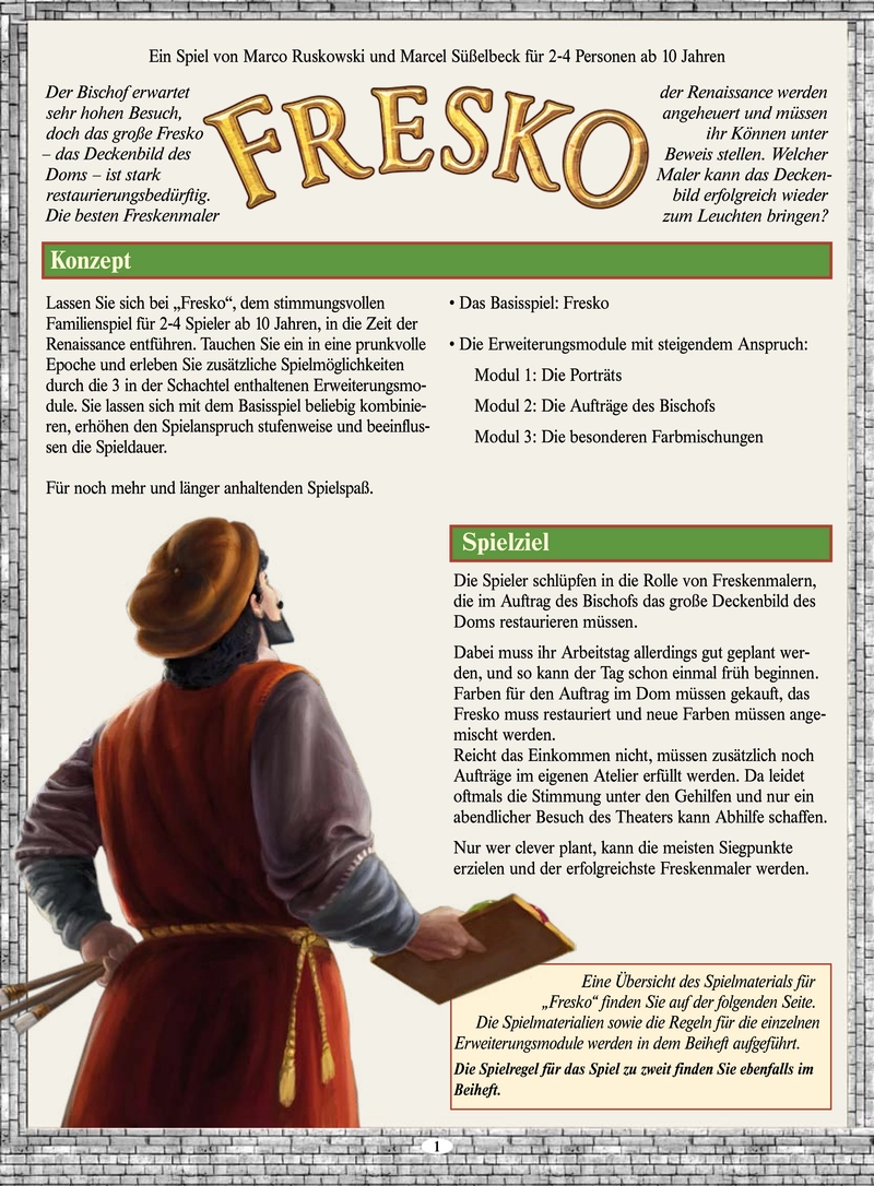 Fresco - Das Brettspiel für Freskenmaler der Renaissance