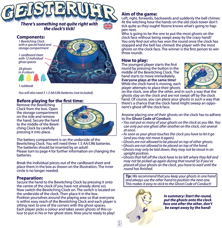 Geisteruhr - Ein spannendes Geschicklichkeitsspiel für die ganze Familie