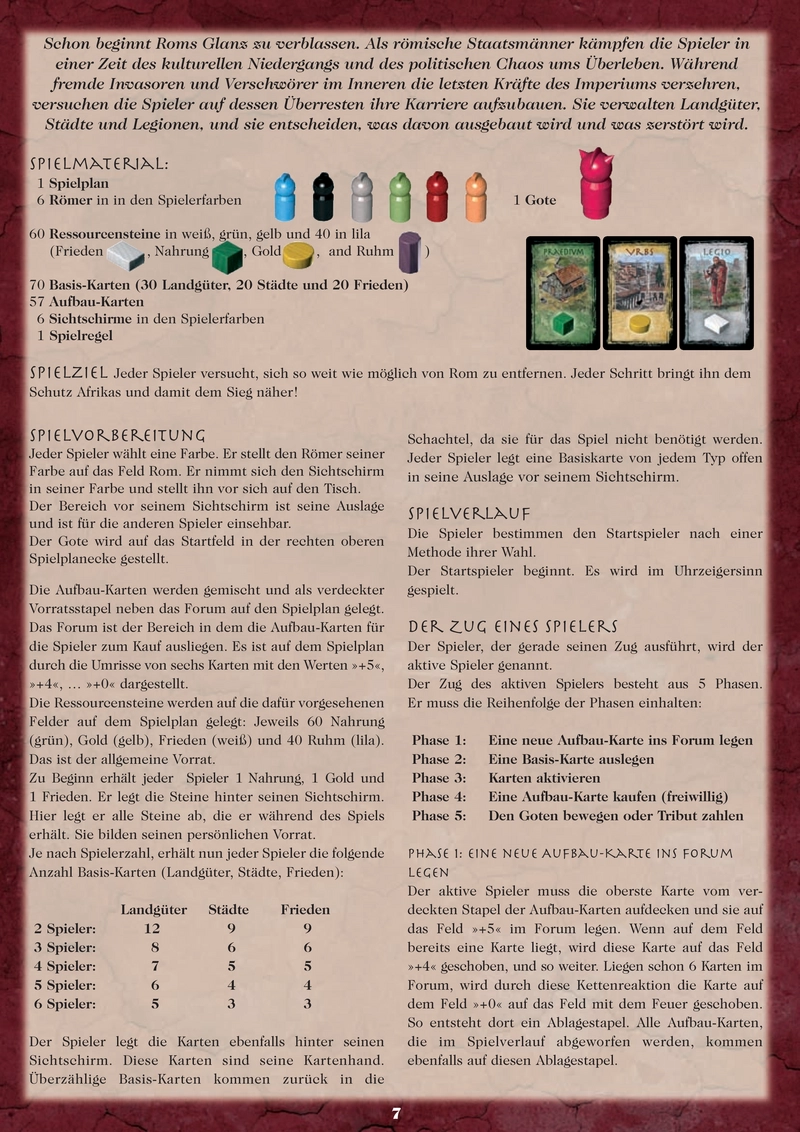Gloria Mundi - Strategisches Brettspiel im alten Rom