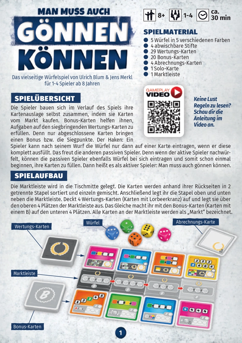 Gönnen Können - Spannendes Würfelspiel für die ganze Familie