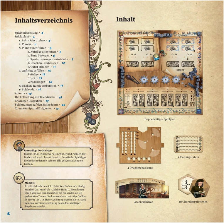 Gutenberg - Brettspiel für kreative Drucker