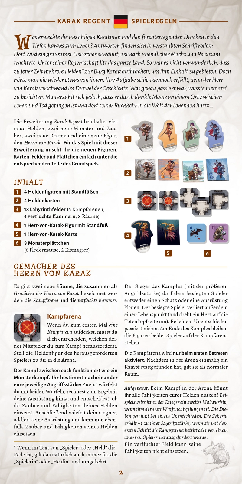 Karak Regent Erweiterung - Spielanleitung und Regeln