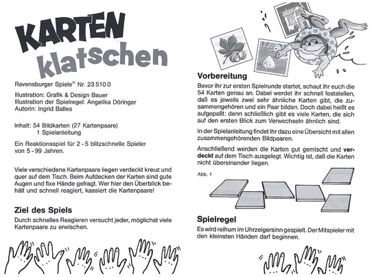 Karten Klatschen - Schnelles Reaktionsspiel für die ganze Familie
