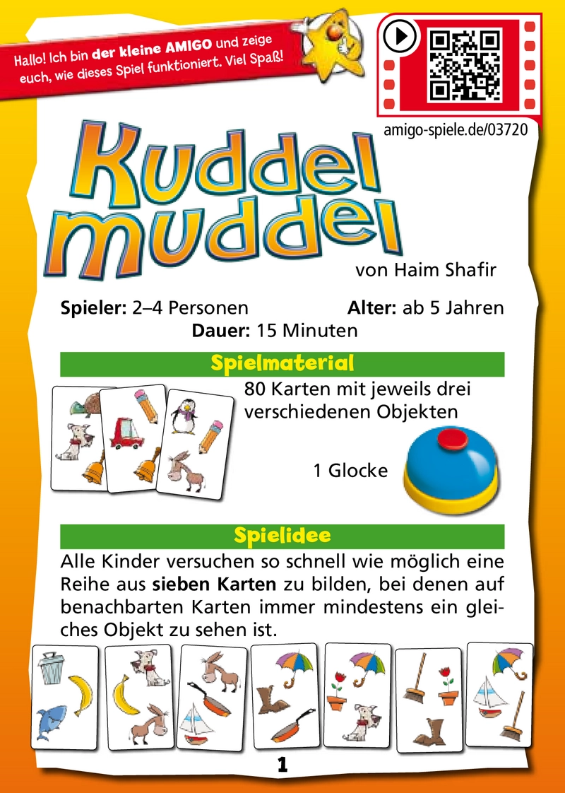 Kuddelmuddel - Spannendes Kartenspiel für Kinder