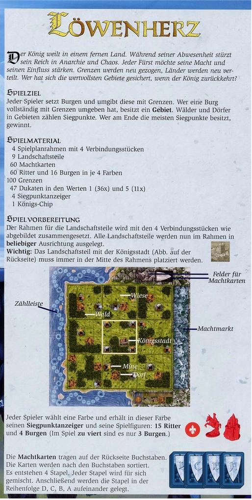 Löwenherz Spielanleitung und Regeln