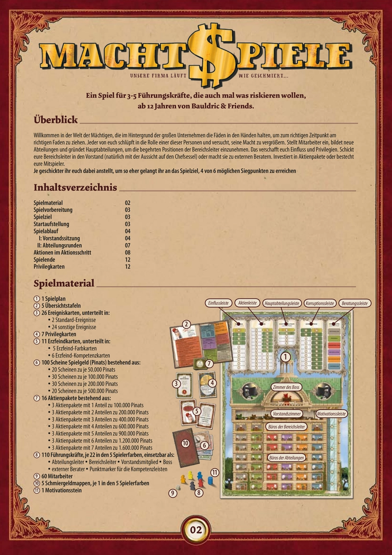 Machtspiele - Strategisches Brettspiel um Einfluss und Macht