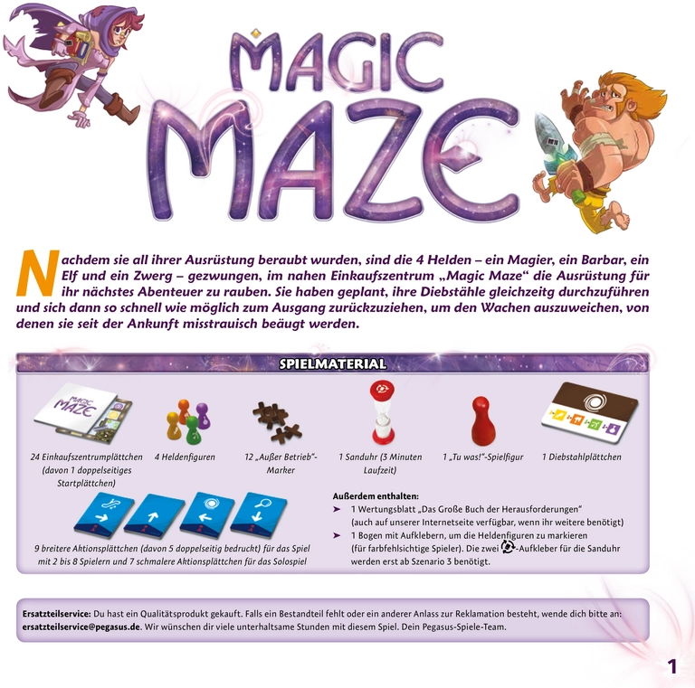 Magic Maze - Kooperatives Echtzeitspiel im Einkaufszentrum